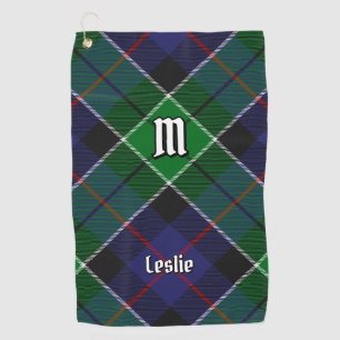 Clan Leslie Hunting Tartan Golf Towel