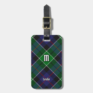Clan Leslie Hunting Tartan Luggage Tag