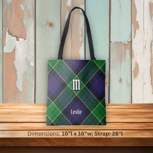 Clan Leslie Hunting Tartan Tote Bag