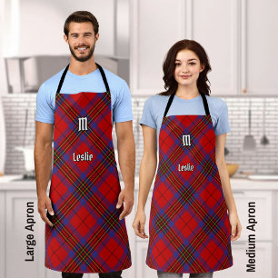 Clan Leslie Red Tartan Apron