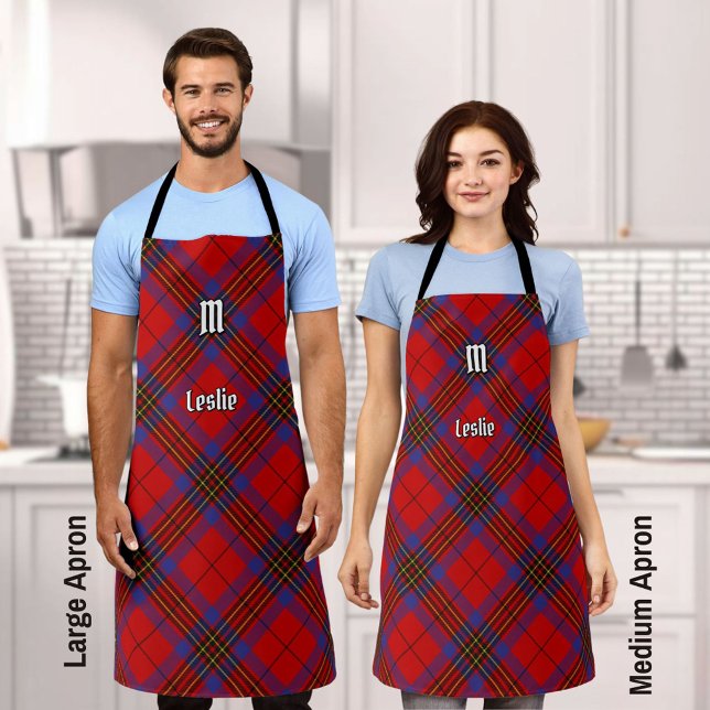 Clan Leslie Red Tartan Apron (Creator Uploaded)