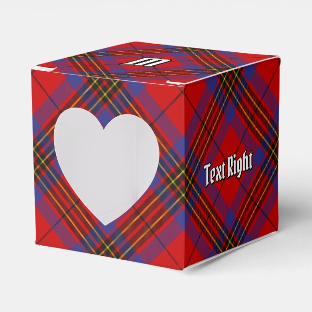 Clan Leslie Red Tartan Favour Box (Front Side)