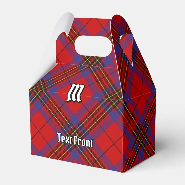 Clan Leslie Red Tartan Favour Box (Front Side)