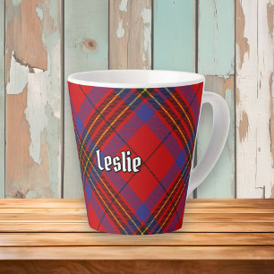 Clan Leslie Red Tartan Latte Mug