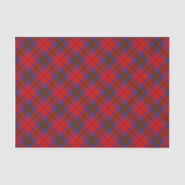 Clan Leslie Red Tartan Tissue Paper (Front)