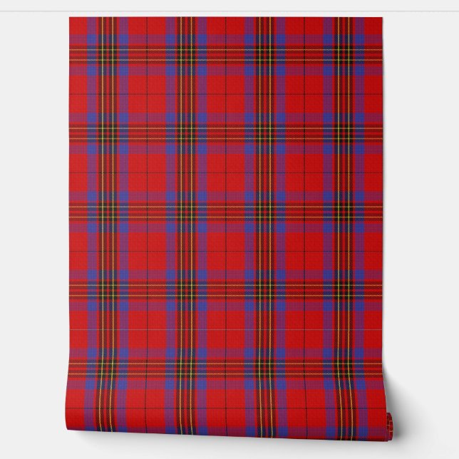 Clan Leslie Tartan Wallpaper (Unrolling)