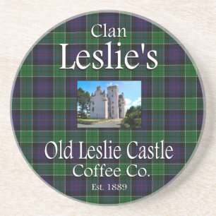Clan Leslie's Old Leslie Castle Coffee Co. Coaster