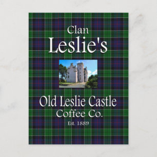 Clan Leslie's Old Leslie Castle Coffee Co. Postcard