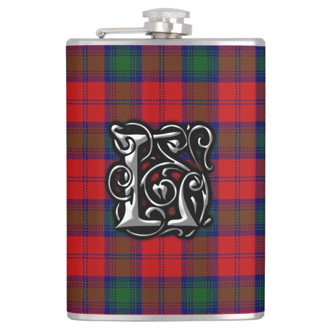 Clan Lindsay Lindsey Tartan Old Scotland Flask (Front)