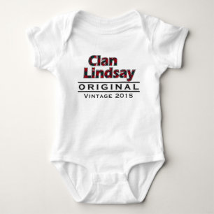 Clan Lindsay Vintage Customise Your Birthyear Baby Bodysuit