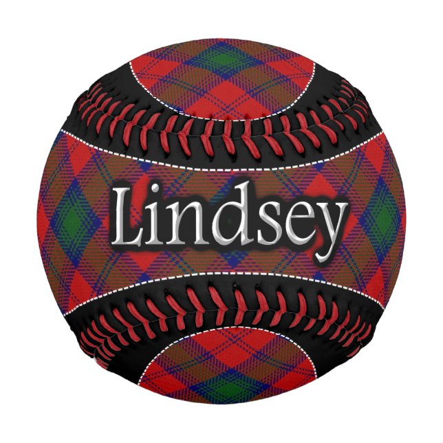 Clan Lindsey Lindsay Scottish Dream Tartan Baseball (Front)