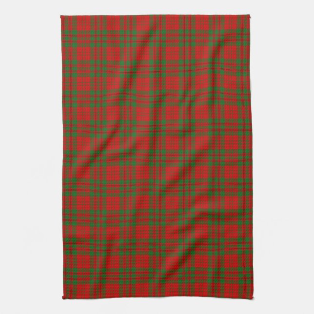 Clan Livingstone Tartan Tea Towel (Vertical)