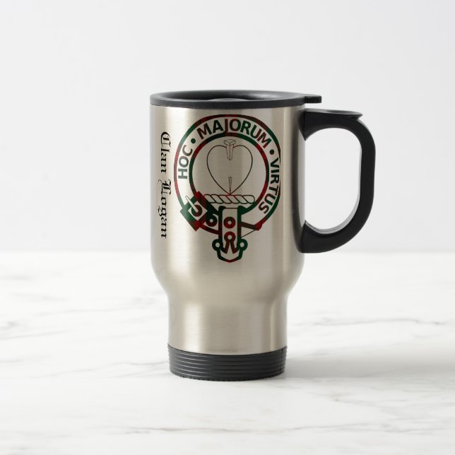 Clan Logan Crest Badge Travel Mug (Right)