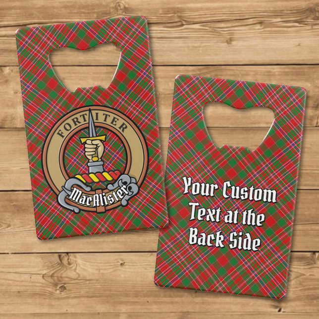 Clan MacAlister Crest over Tartan (Creator Uploaded)