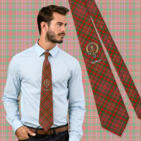 Clan MacAlister Crest over Tartan