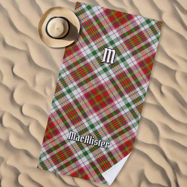 Clan MacAlister Dress Tartan Beach Towel (Creator Uploaded)