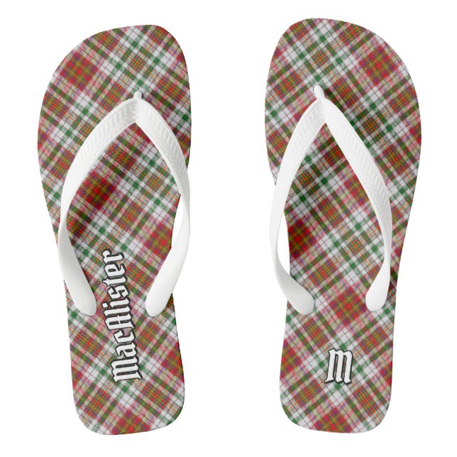 Clan MacAlister Dress Tartan Flip Flops (Footbed)