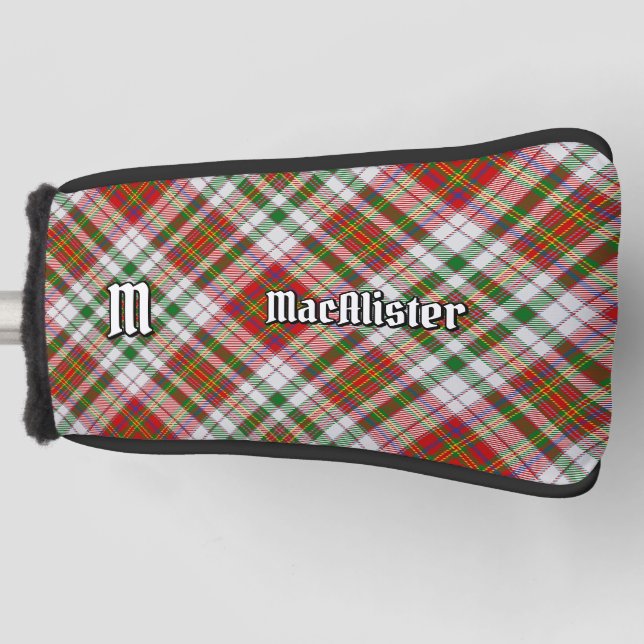 Clan MacAlister Dress Tartan Golf Head Cover (Front)