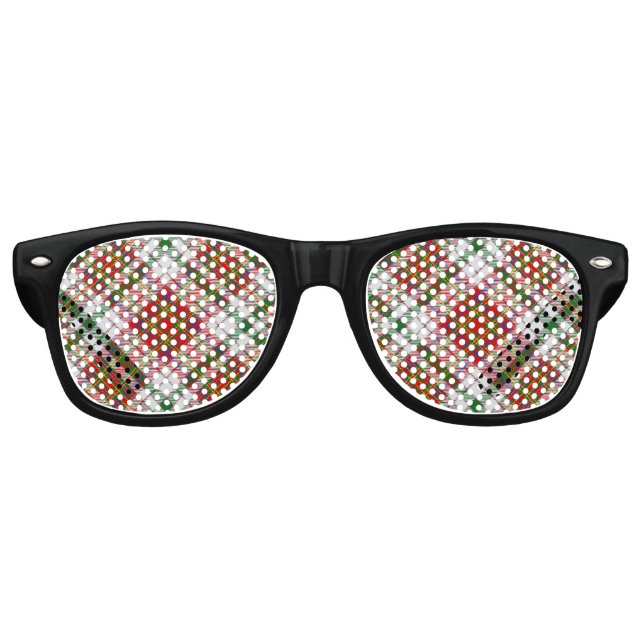 Clan MacAlister Dress Tartan Retro Sunglasses (Front)