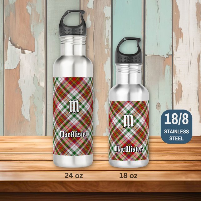 Clan MacAlister Dress Tartan Steel Water Bottle (Creator Uploaded)