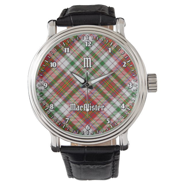 Clan MacAlister Dress Tartan Watch (Front)