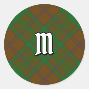 Clan MacAlister of Glenbarr Hunting Tartan Classic Round Sticker