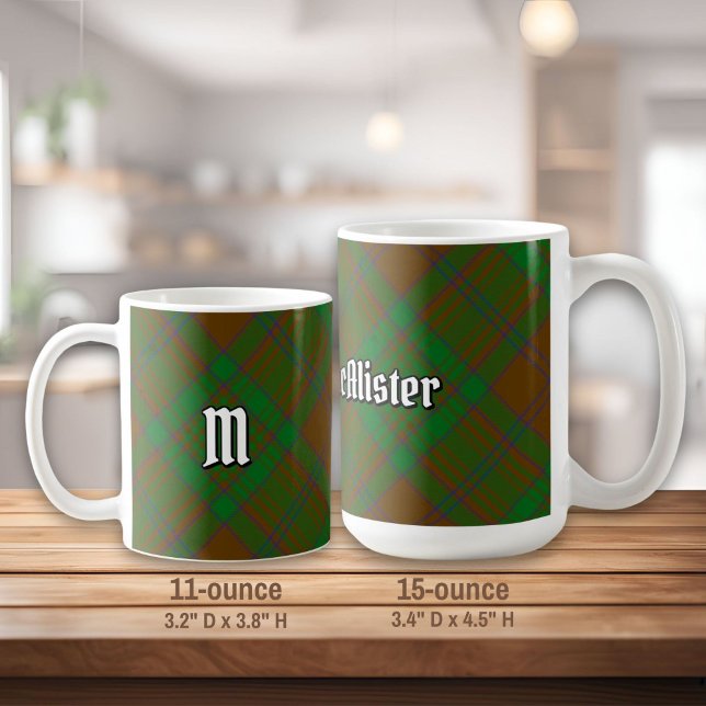 Clan MacAlister of Glenbarr Hunting Tartan Coffee Mug (Creator Uploaded)