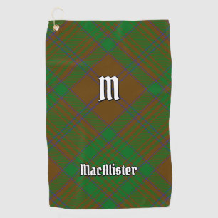 Clan MacAlister of Glenbarr Hunting Tartan Golf Towel