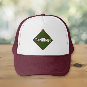 Clan MacAlister of Glenbarr Hunting Tartan Trucker Hat