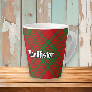 Clan MacAlister of Glenbarr Tartan Latte Mug