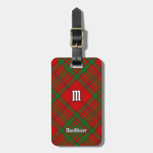 Clan MacAlister of Glenbarr Tartan Luggage Tag