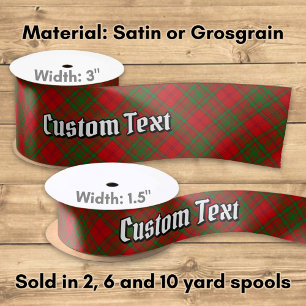 Clan MacAlister of Glenbarr Tartan Satin Ribbon