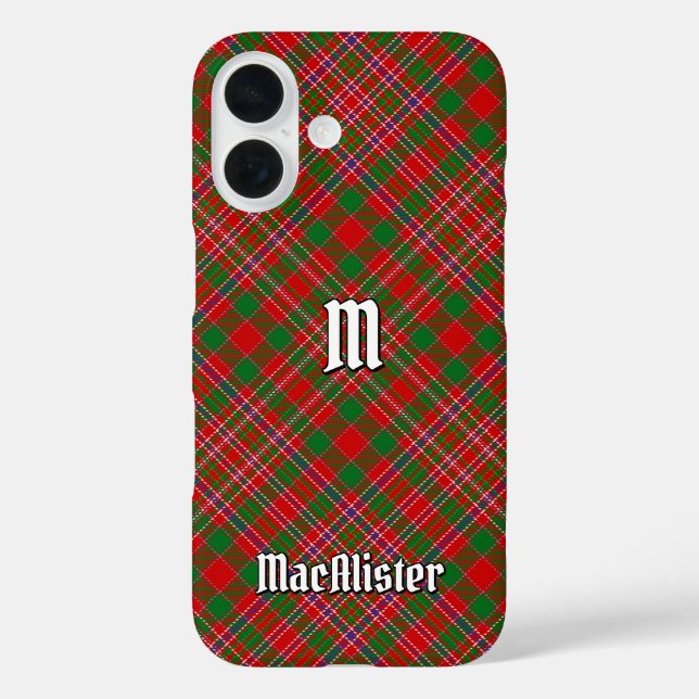Clan MacAlister Tartan Case-Mate iPhone Case (Back)
