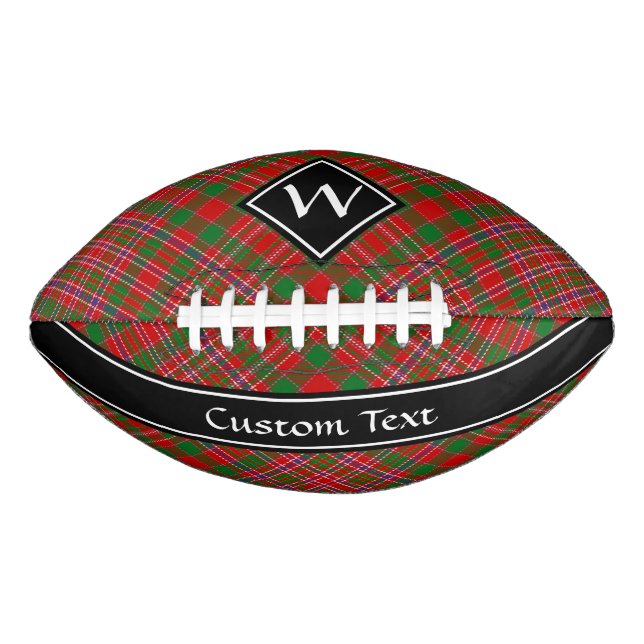 Clan MacAlister Tartan Football American Football (Front)