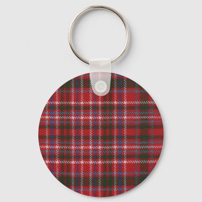 Clan MacAlister Tartan Key Chain (Front)