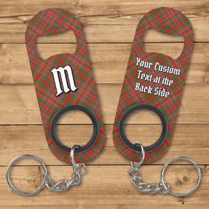 Clan MacAlister Tartan Keychain Bottle Opener