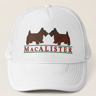 Clan MacAlister Tartan Scottie Dogs Trucker Hat