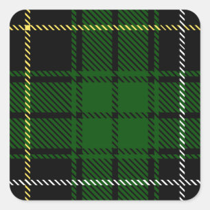 Clan MacAlpine Tartan Square Sticker