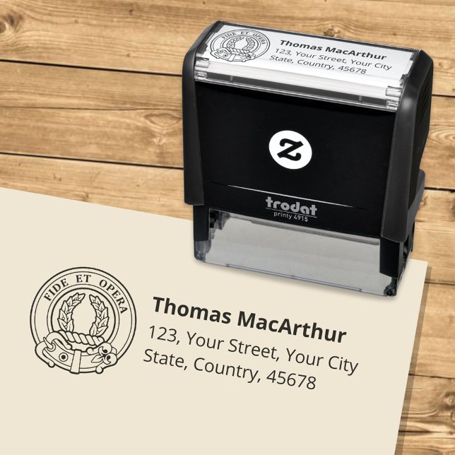 Clan MacArthur Crest Self-inking Stamp (Creator Uploaded)