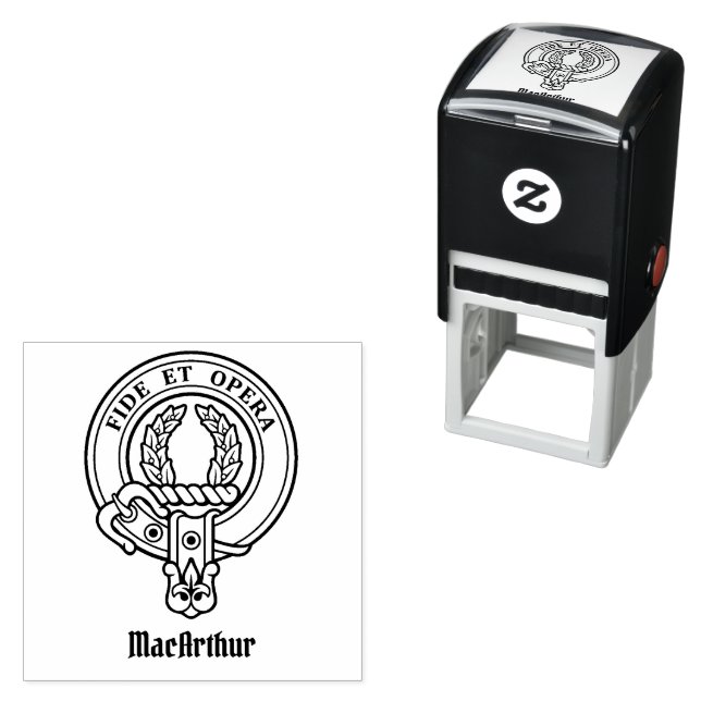 Clan MacArthur Crest Self-inking Stamp (In Situ)