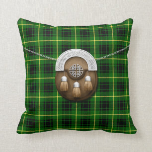 Clan MacArthur Tartan And Sporran Cushion