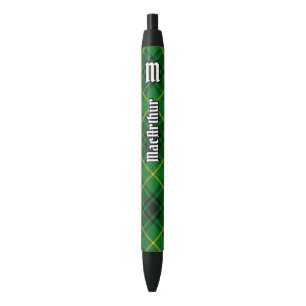 Clan MacArthur Tartan Black Ink Pen