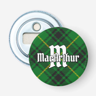 Clan MacArthur Tartan Bottle Opener