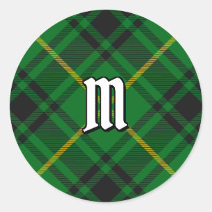 Clan MacArthur Tartan Classic Round Sticker