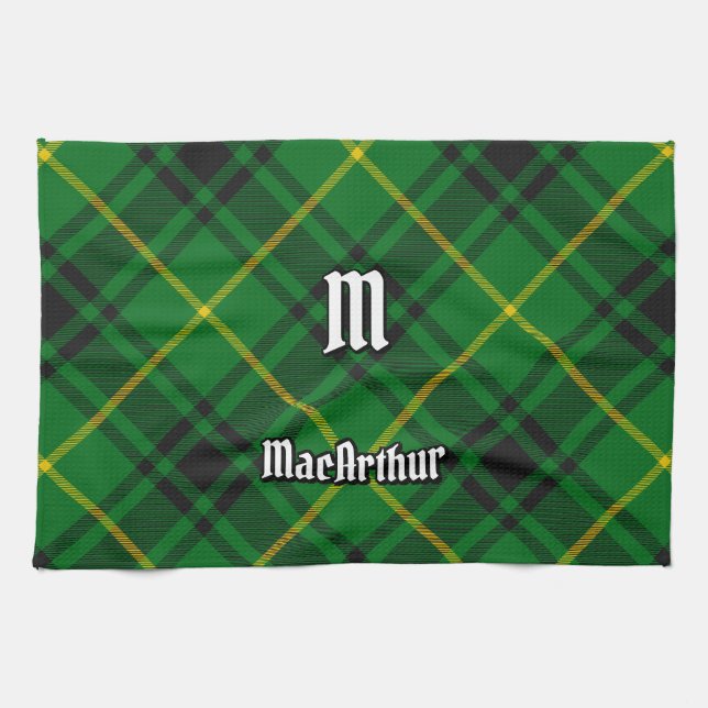 Clan MacArthur Tartan Tea Towel (Horizontal)