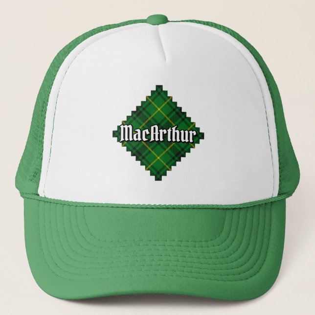 Clan MacArthur Tartan Trucker Hat (Front)