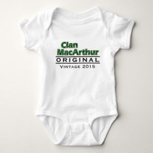 Clan MacArthur Vintage Customise Your Birthyear Baby Bodysuit