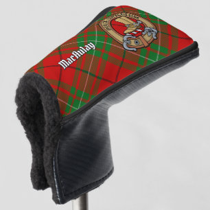 Clan MacAulay Crest over Tartan Golf Head Cover