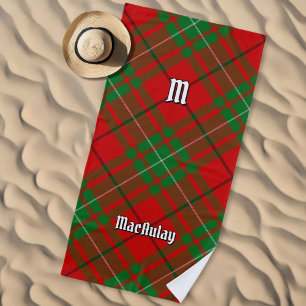 Clan MacAulay Tartan Beach Towel