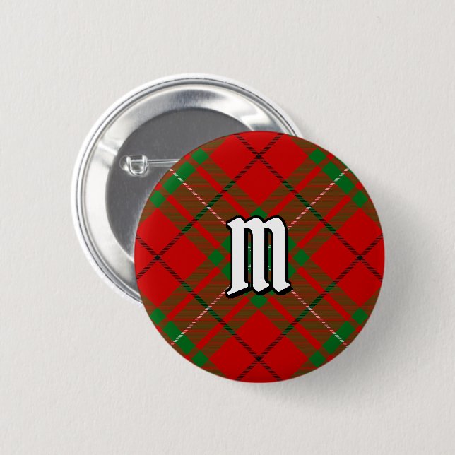 Clan MacAulay Tartan Button (Front & Back)